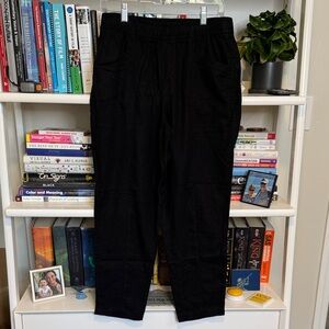 Old Navy Women's Black Linen Joggers